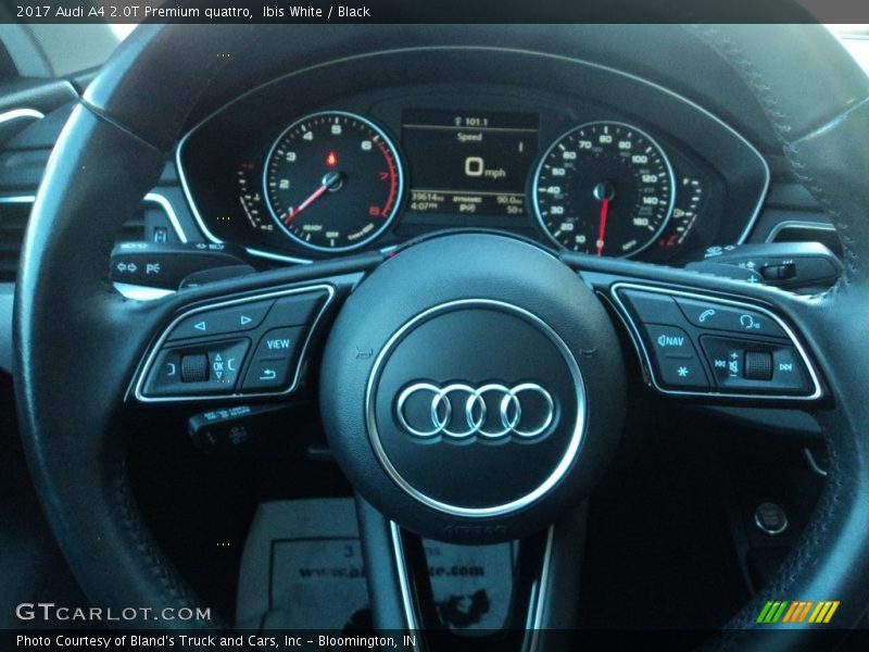 Ibis White / Black 2017 Audi A4 2.0T Premium quattro