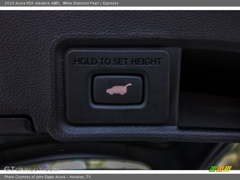 White Diamond Pearl / Espresso 2019 Acura RDX Advance AWD