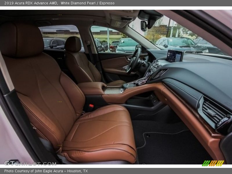 White Diamond Pearl / Espresso 2019 Acura RDX Advance AWD