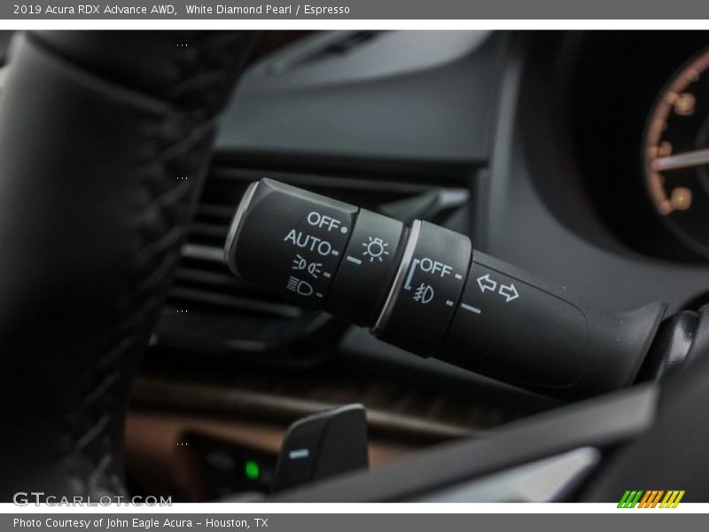 White Diamond Pearl / Espresso 2019 Acura RDX Advance AWD