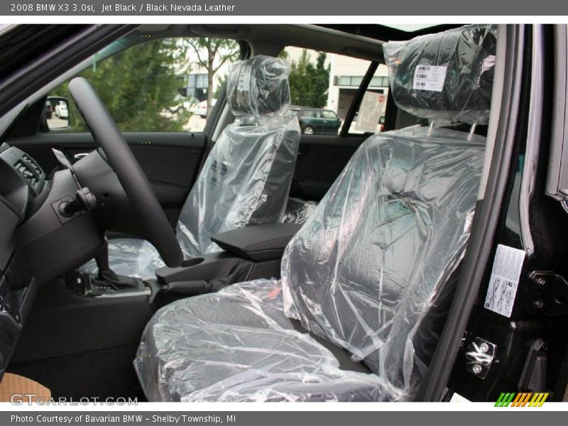Jet Black / Black Nevada Leather 2008 BMW X3 3.0si