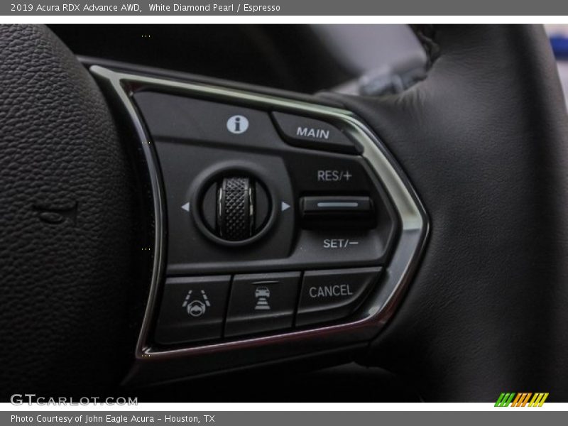 White Diamond Pearl / Espresso 2019 Acura RDX Advance AWD