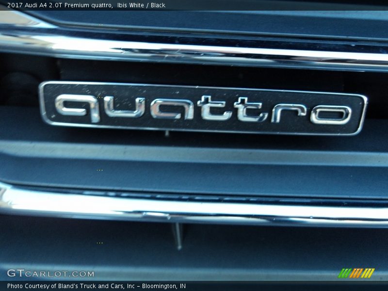 Ibis White / Black 2017 Audi A4 2.0T Premium quattro