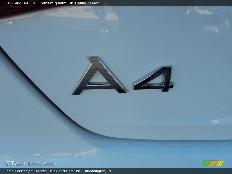 Ibis White / Black 2017 Audi A4 2.0T Premium quattro