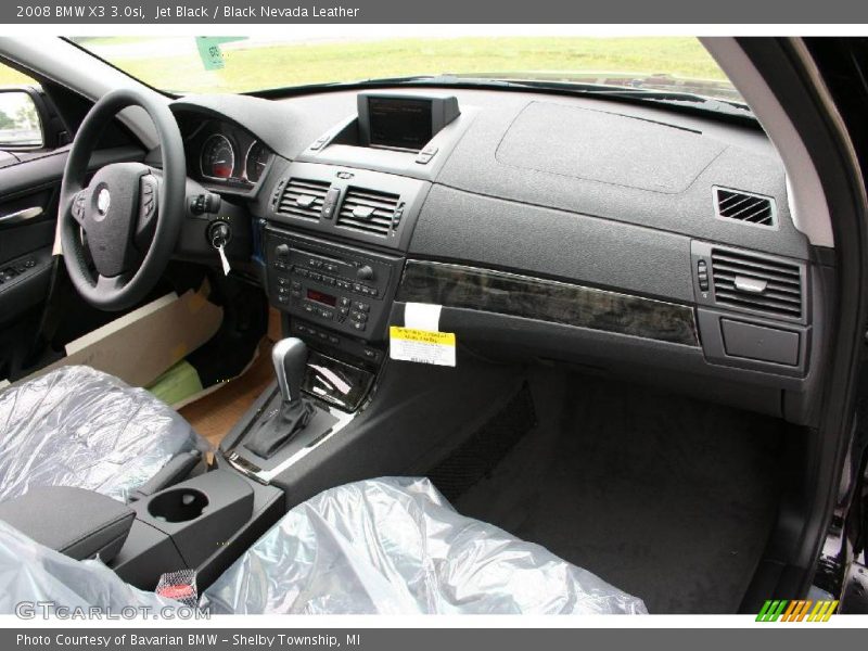 Jet Black / Black Nevada Leather 2008 BMW X3 3.0si