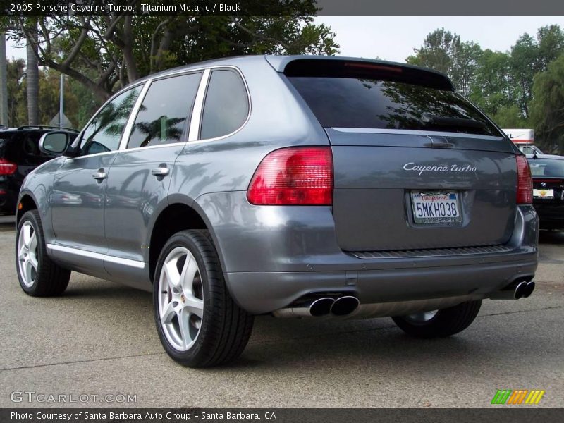 Titanium Metallic / Black 2005 Porsche Cayenne Turbo