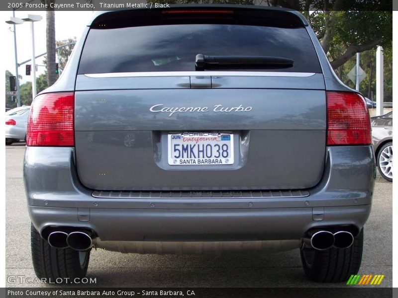 Titanium Metallic / Black 2005 Porsche Cayenne Turbo