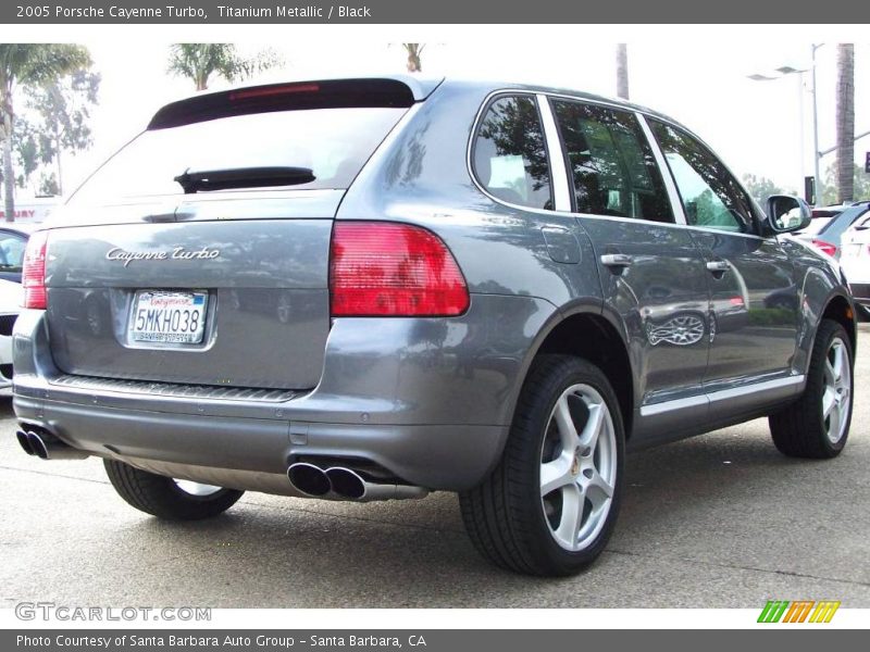 Titanium Metallic / Black 2005 Porsche Cayenne Turbo