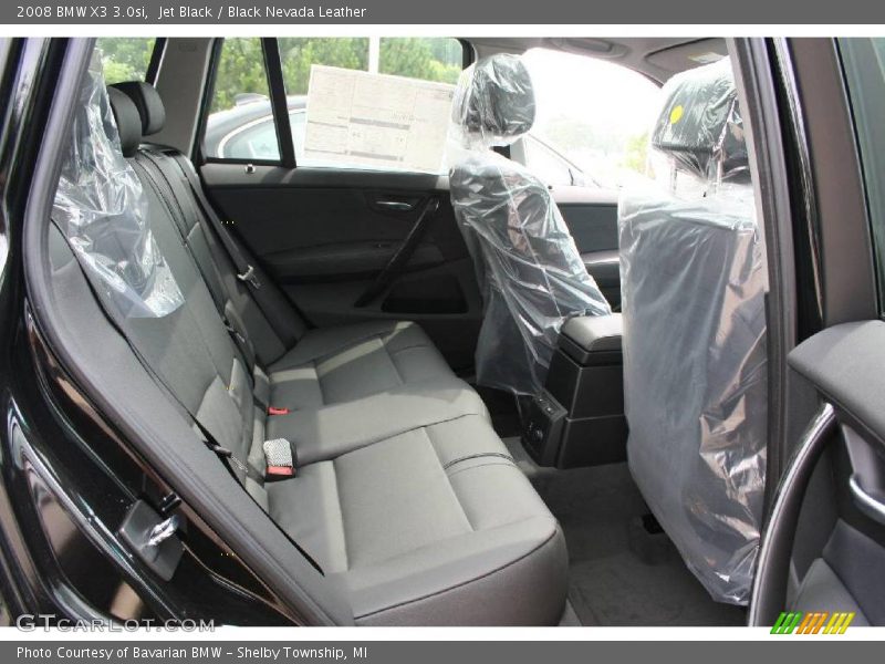 Jet Black / Black Nevada Leather 2008 BMW X3 3.0si