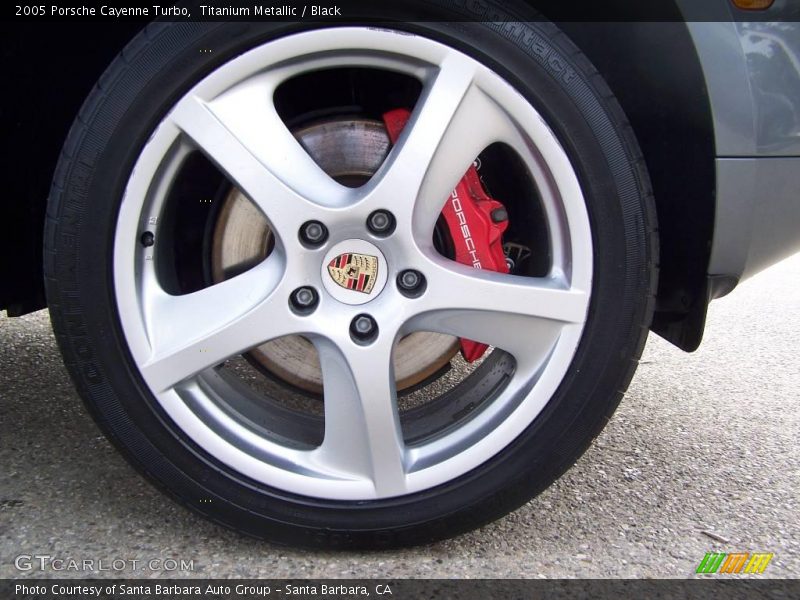 Titanium Metallic / Black 2005 Porsche Cayenne Turbo