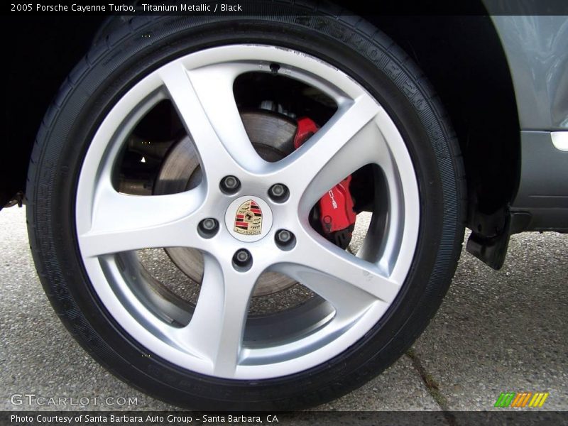 Titanium Metallic / Black 2005 Porsche Cayenne Turbo