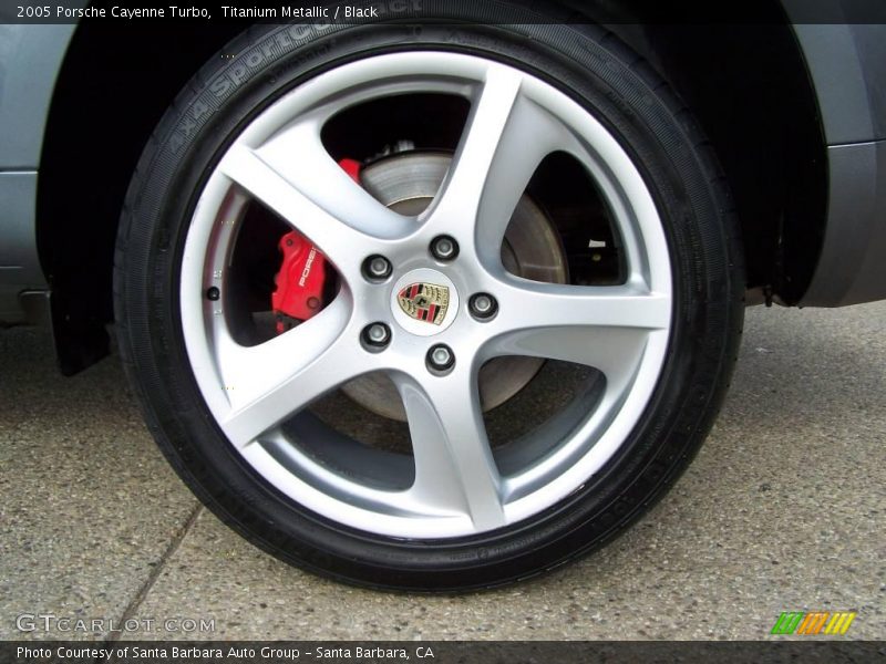 Titanium Metallic / Black 2005 Porsche Cayenne Turbo
