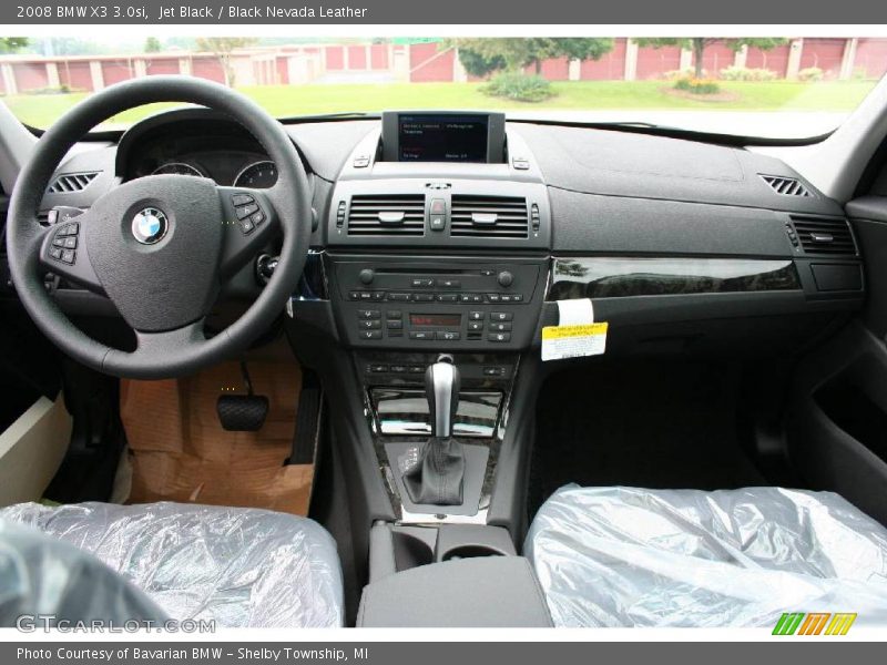 Jet Black / Black Nevada Leather 2008 BMW X3 3.0si