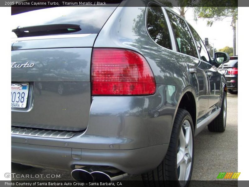Titanium Metallic / Black 2005 Porsche Cayenne Turbo