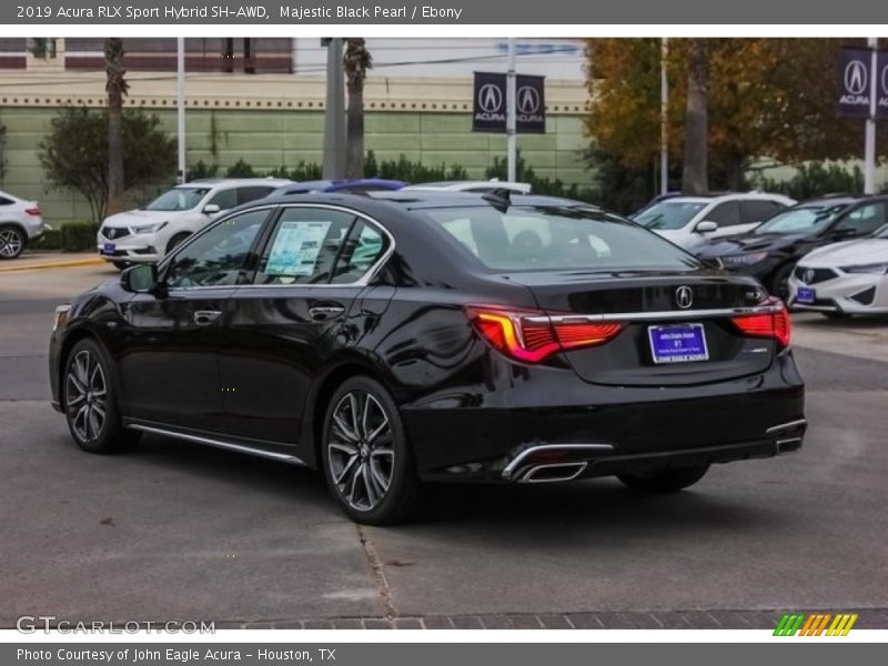 Majestic Black Pearl / Ebony 2019 Acura RLX Sport Hybrid SH-AWD