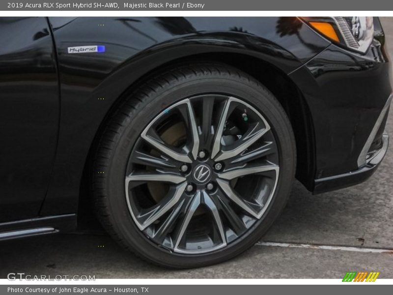 Majestic Black Pearl / Ebony 2019 Acura RLX Sport Hybrid SH-AWD