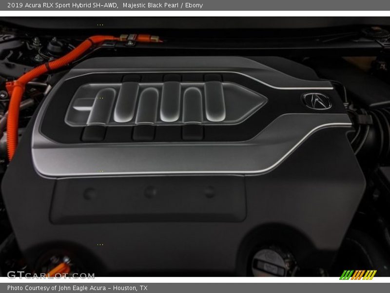 Majestic Black Pearl / Ebony 2019 Acura RLX Sport Hybrid SH-AWD