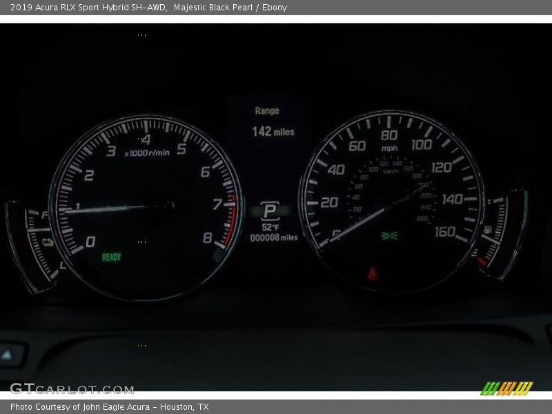 Majestic Black Pearl / Ebony 2019 Acura RLX Sport Hybrid SH-AWD