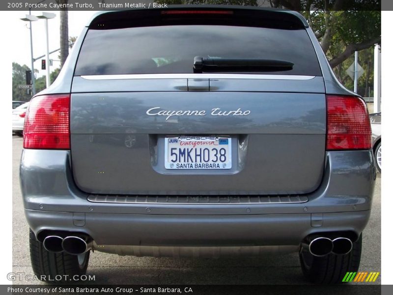 Titanium Metallic / Black 2005 Porsche Cayenne Turbo