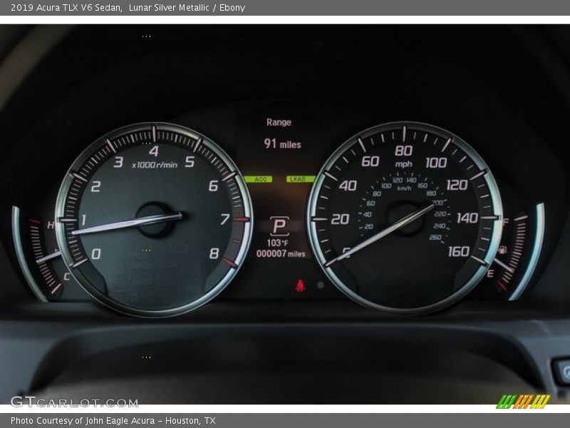 Lunar Silver Metallic / Ebony 2019 Acura TLX V6 Sedan