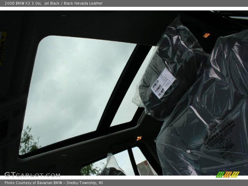 Jet Black / Black Nevada Leather 2008 BMW X3 3.0si