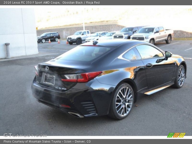 Obsidian Black / Rioja Red 2016 Lexus RC 350 F Sport AWD Coupe