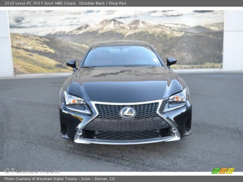 Obsidian Black / Rioja Red 2016 Lexus RC 350 F Sport AWD Coupe