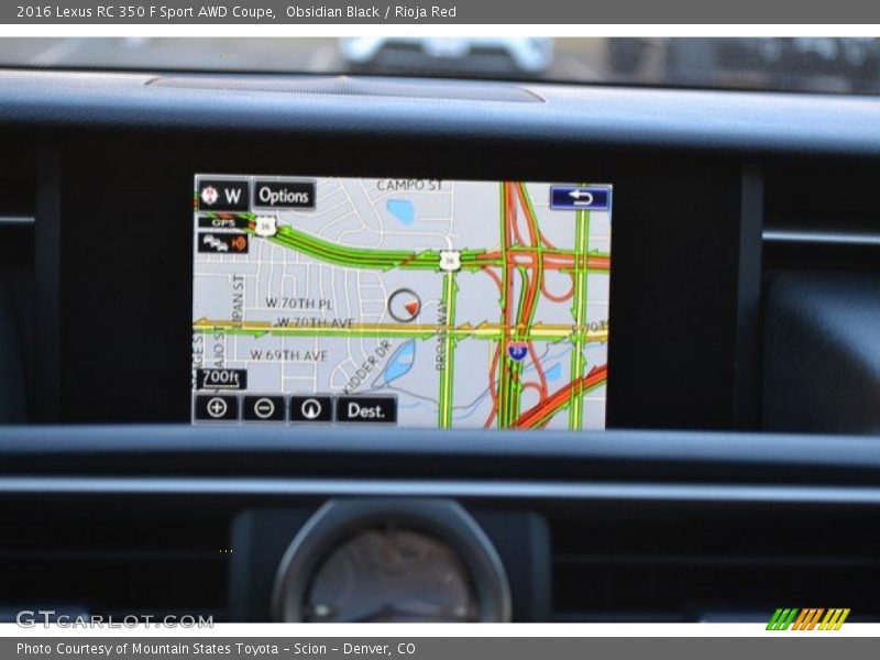 Navigation of 2016 RC 350 F Sport AWD Coupe