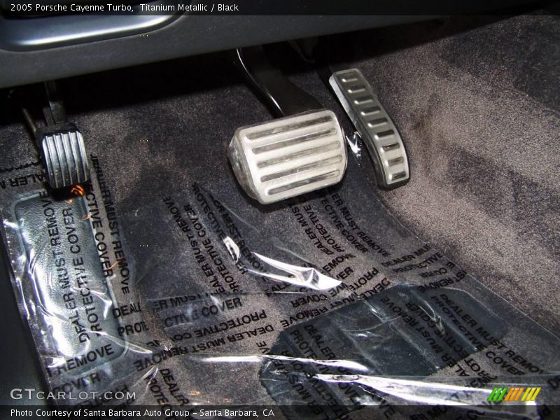 Titanium Metallic / Black 2005 Porsche Cayenne Turbo