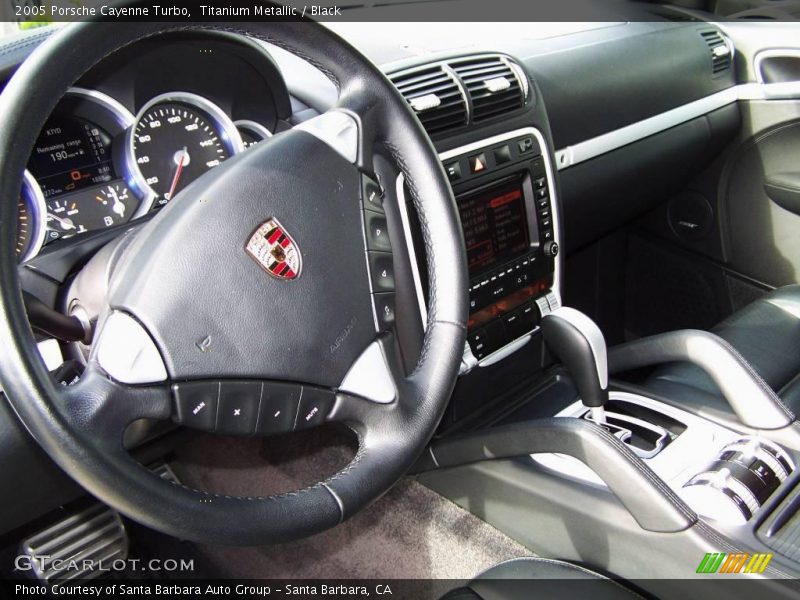 Titanium Metallic / Black 2005 Porsche Cayenne Turbo