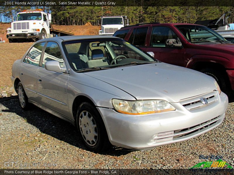 Satin Silver Metallic / Quartz Gray 2001 Honda Accord LX Sedan