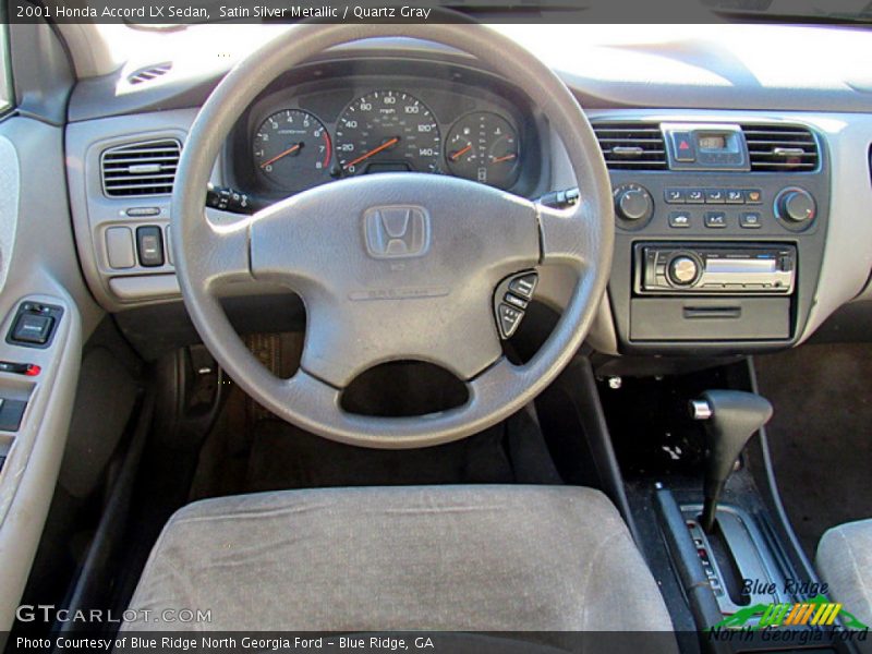 Satin Silver Metallic / Quartz Gray 2001 Honda Accord LX Sedan