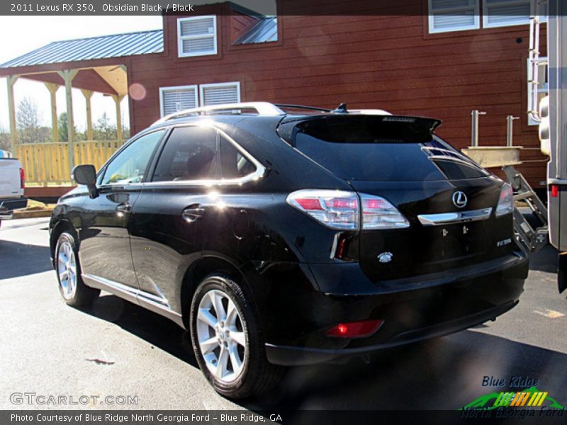 Obsidian Black / Black 2011 Lexus RX 350