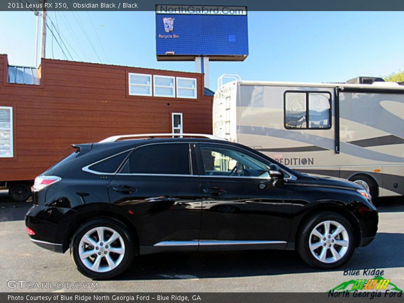 Obsidian Black / Black 2011 Lexus RX 350