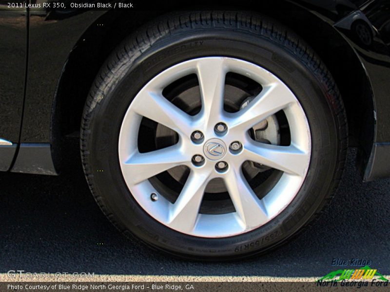 Obsidian Black / Black 2011 Lexus RX 350