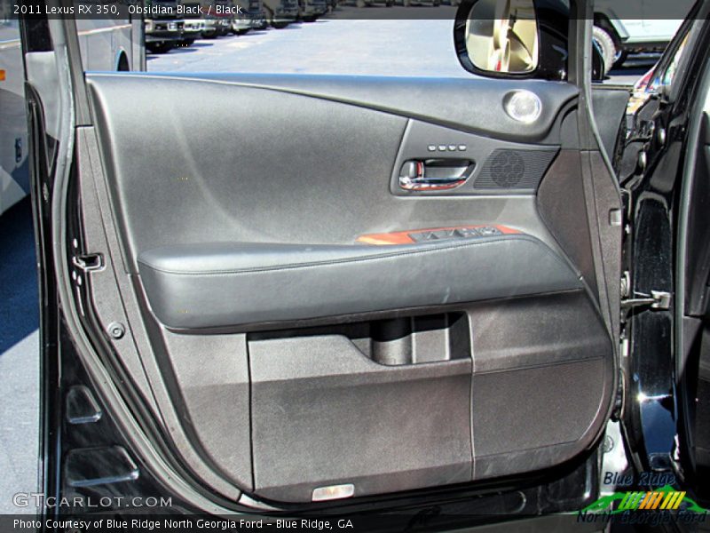 Obsidian Black / Black 2011 Lexus RX 350