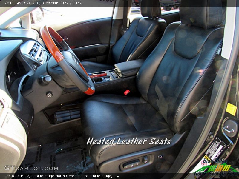 Obsidian Black / Black 2011 Lexus RX 350