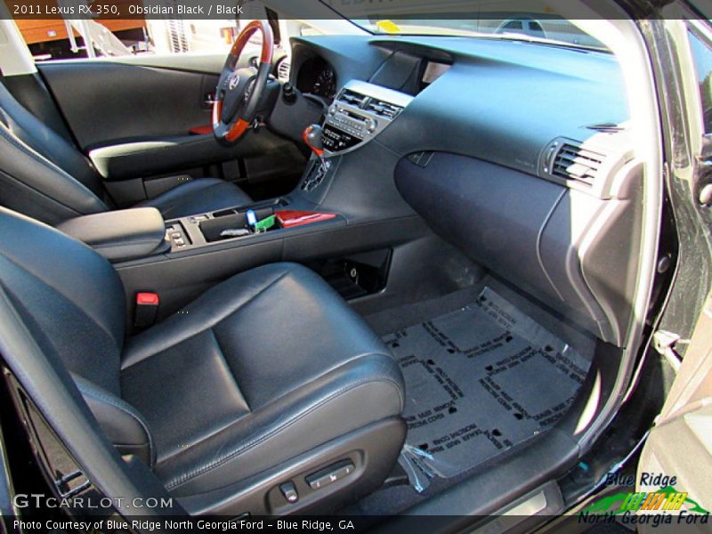 Obsidian Black / Black 2011 Lexus RX 350