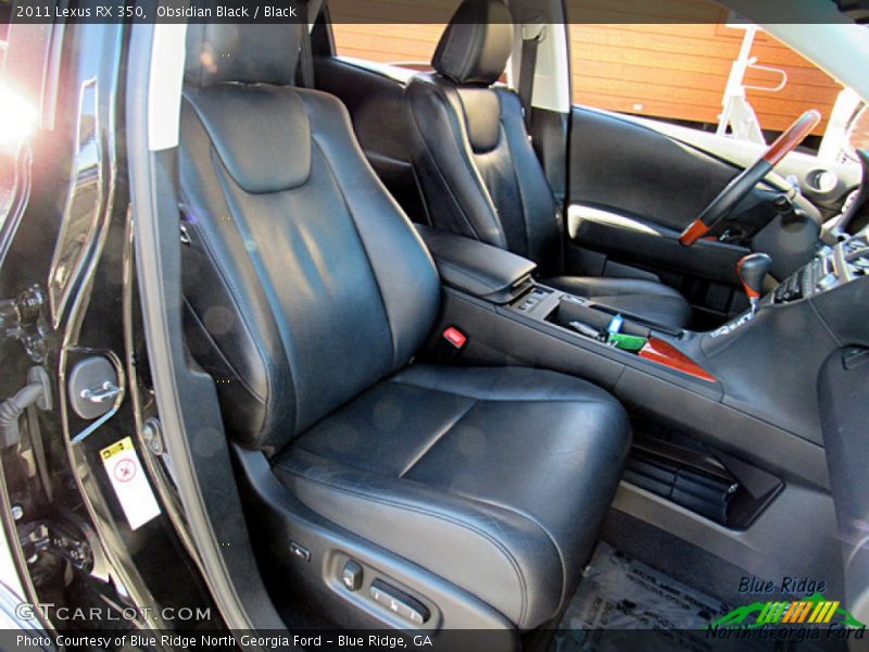 Obsidian Black / Black 2011 Lexus RX 350