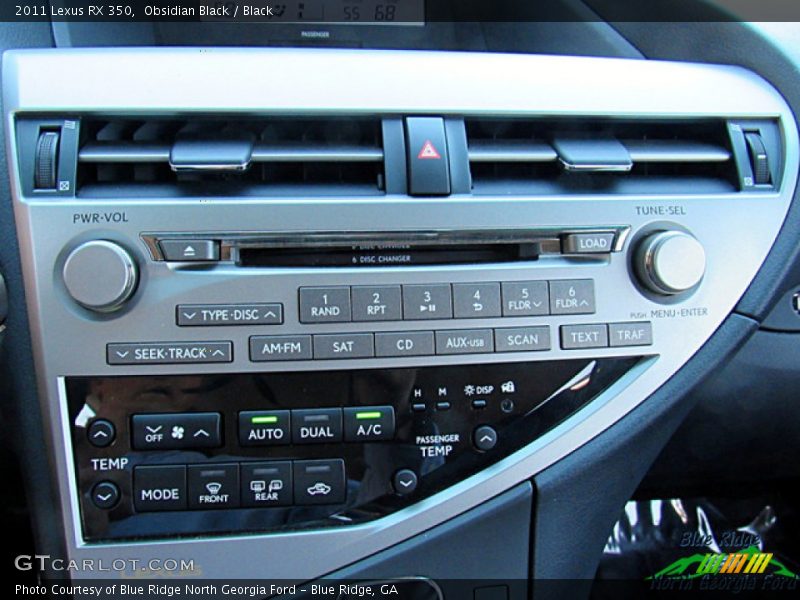 Obsidian Black / Black 2011 Lexus RX 350
