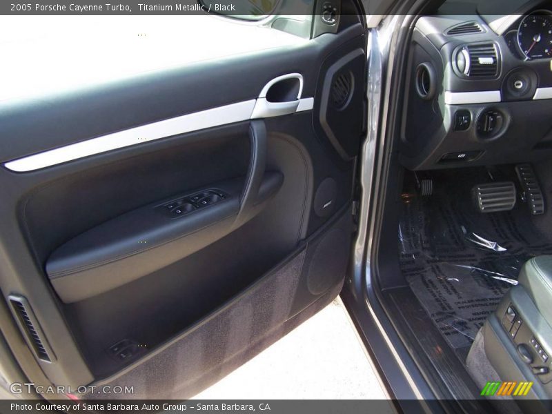 Titanium Metallic / Black 2005 Porsche Cayenne Turbo