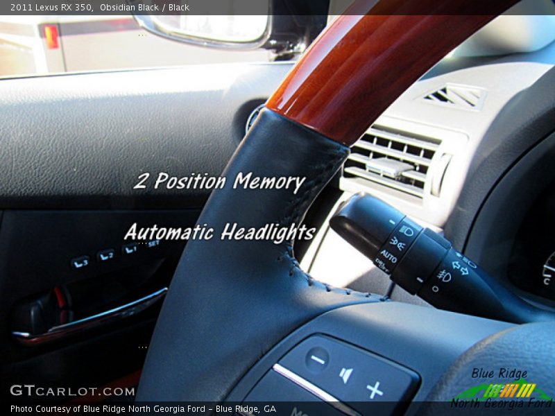 Obsidian Black / Black 2011 Lexus RX 350