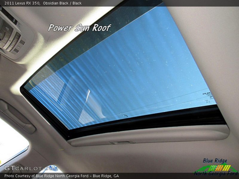 Obsidian Black / Black 2011 Lexus RX 350