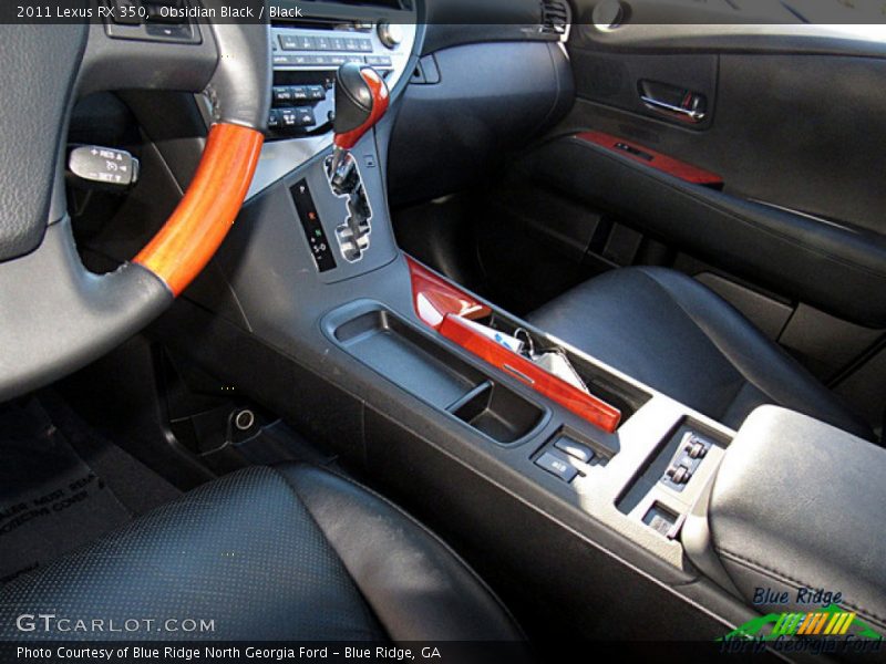 Obsidian Black / Black 2011 Lexus RX 350
