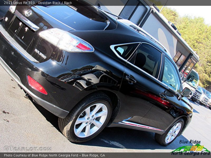 Obsidian Black / Black 2011 Lexus RX 350