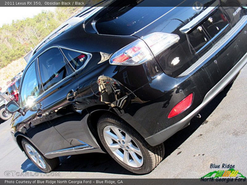 Obsidian Black / Black 2011 Lexus RX 350