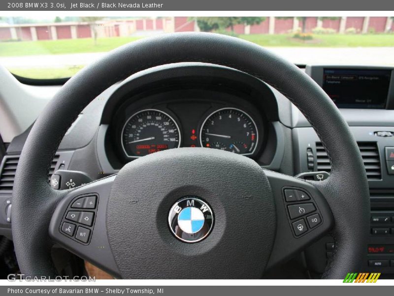 Jet Black / Black Nevada Leather 2008 BMW X3 3.0si
