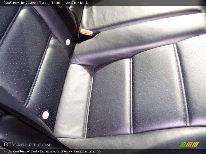 Titanium Metallic / Black 2005 Porsche Cayenne Turbo