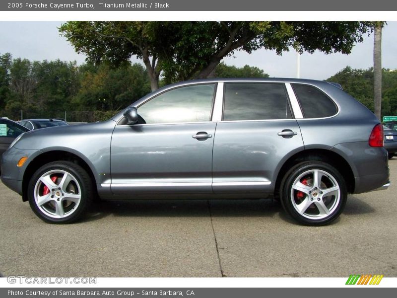 Titanium Metallic / Black 2005 Porsche Cayenne Turbo