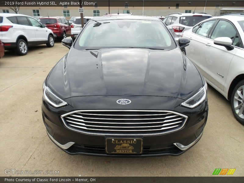 Agate Black / Ebony 2019 Ford Fusion Hybrid SEL